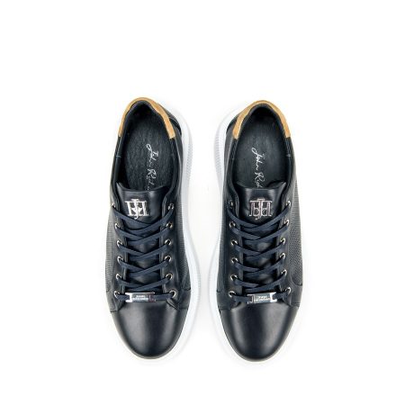 Muške kožne plitke patike John-Richardo-20171 plave ravne 5 13576 john richardo 20171 blu 3